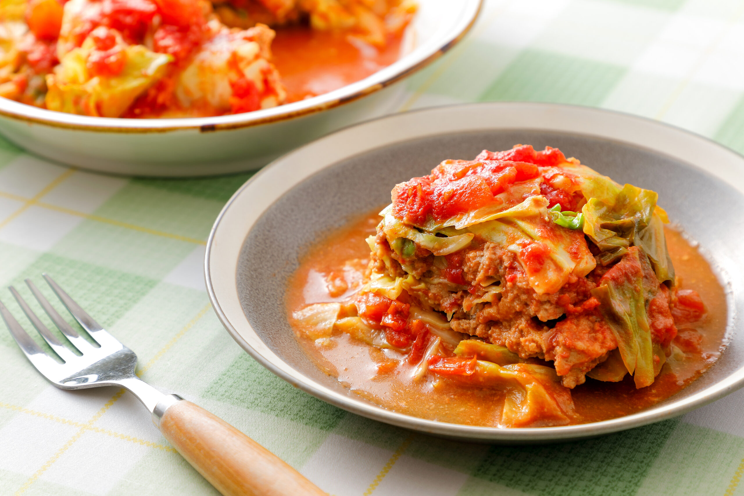 ワンパンで重ねるだけ！ 包まないロールキャベツ_3