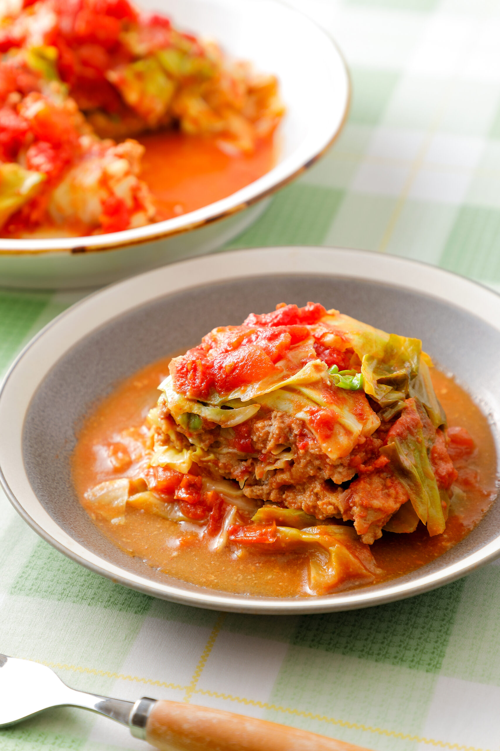 ワンパンで重ねるだけ！ 包まないロールキャベツ_5